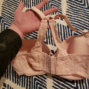 Cacique Intimates & Sleepwear - Pink Balconette Bra with Lace Straps 38F Cacique Intimates & Sleepwear - Pink Balconette Bra with Lace Straps 38F